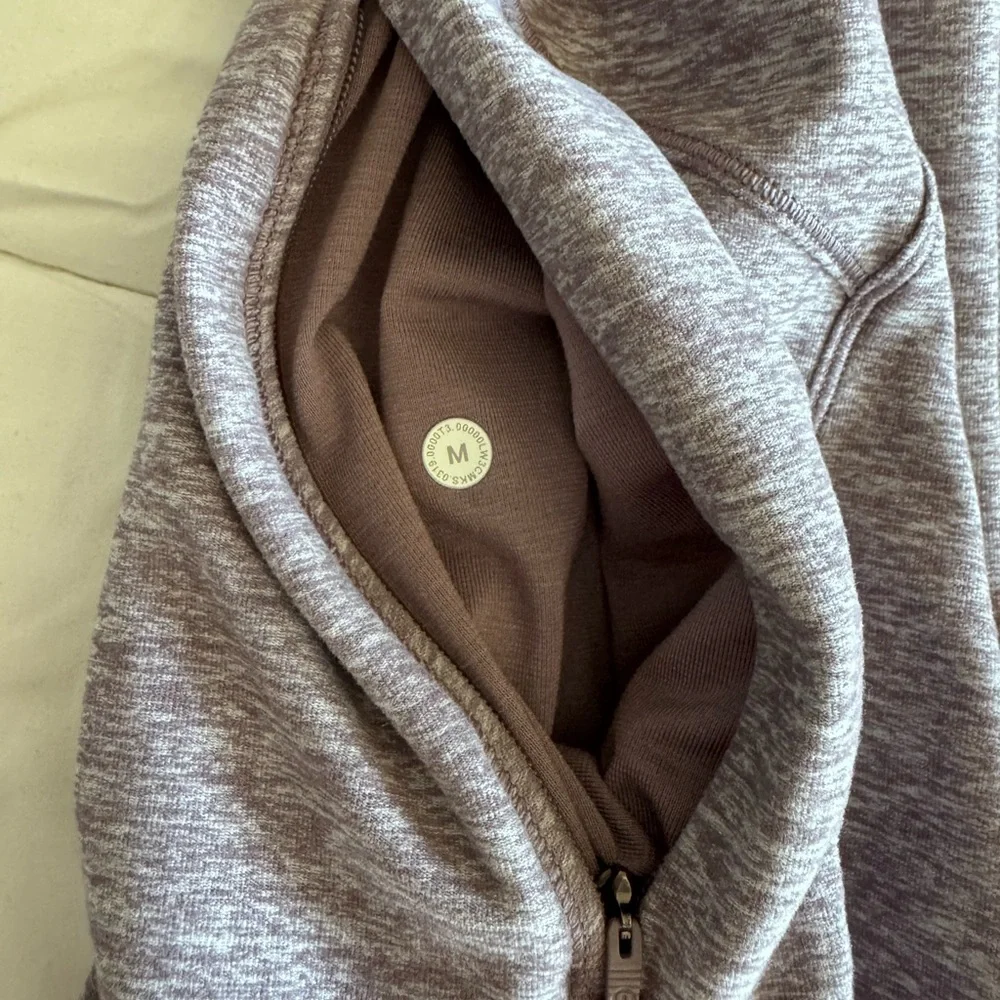 Lululemon Womens Ready to Rulu Hoodie Pullover Medium Heathered Mulberry EUC - Picture 11 of 13